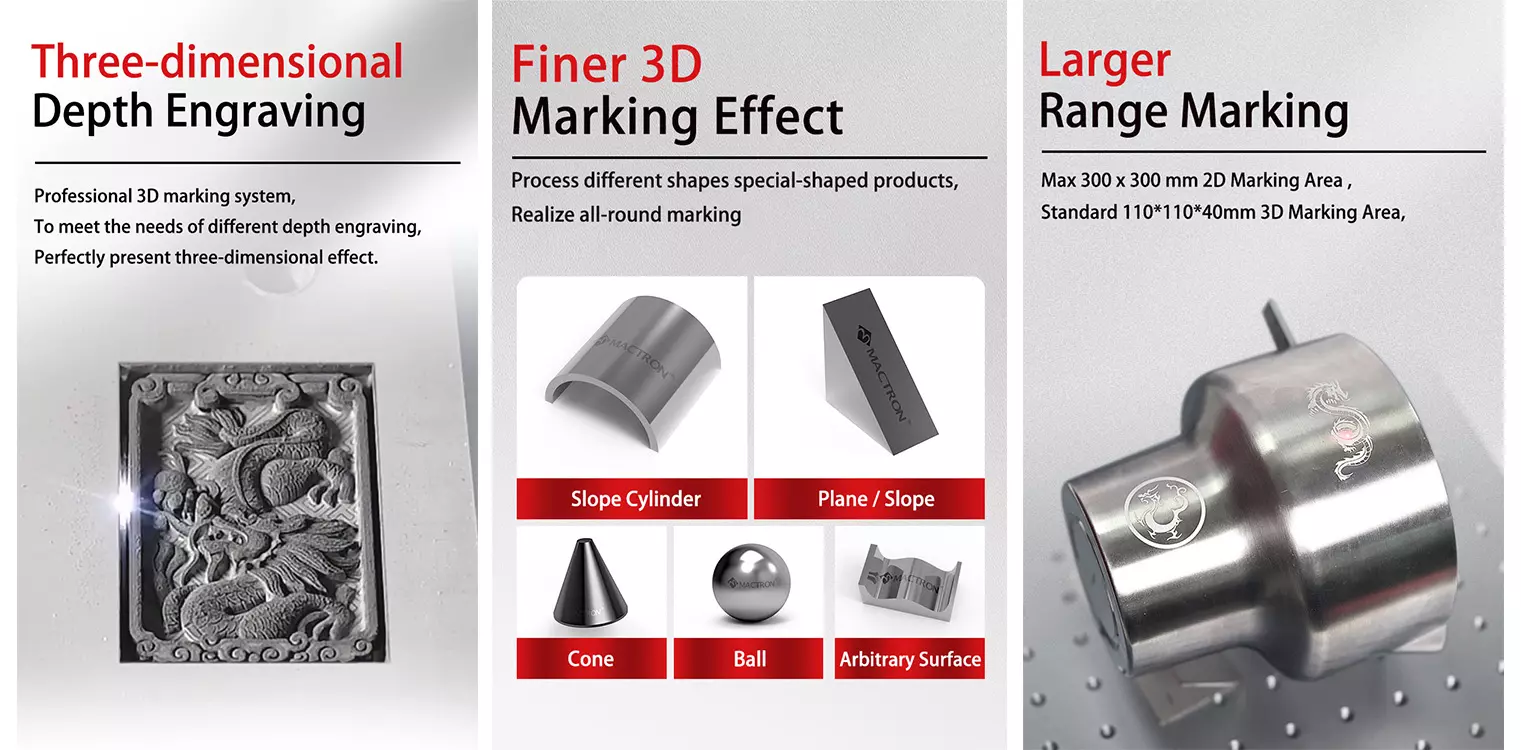 Functions of fiber optic 3D laser engraving machine