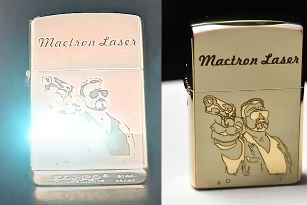 Laser Engraving Brass Lighter